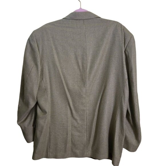 Gianfranco Ruffini Men's silk Blend Neutral Tweed 3 Button Sport Jacket Size 44R - Picture 2 of 8